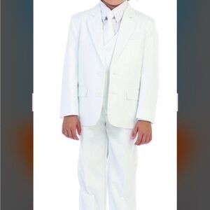 Kids White Formal Suit Set